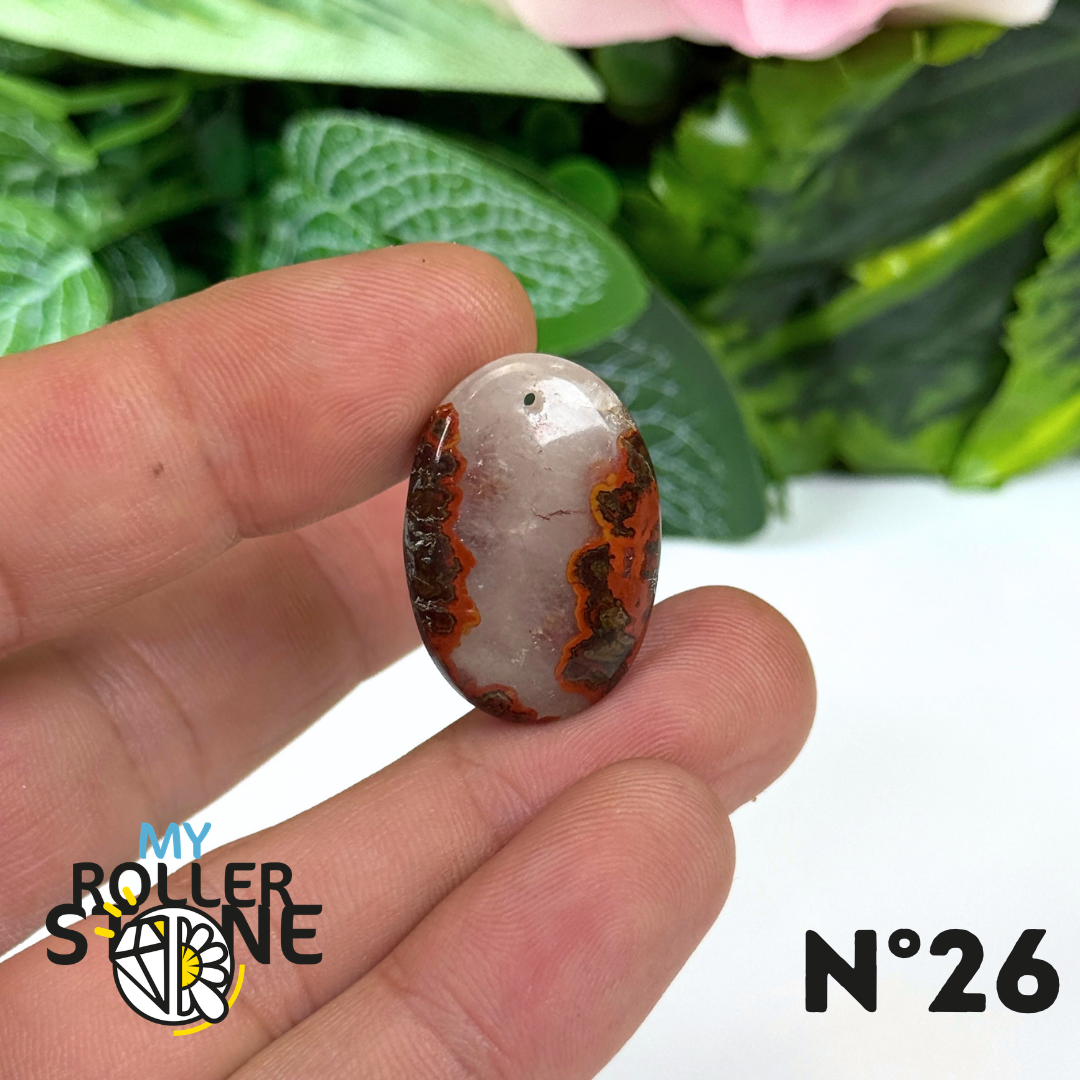 Pendentif Agate Marocaine 5A percé