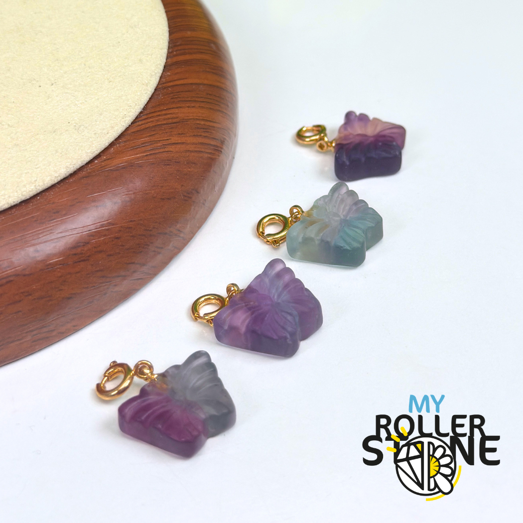 Pendentif Papillon fluorite