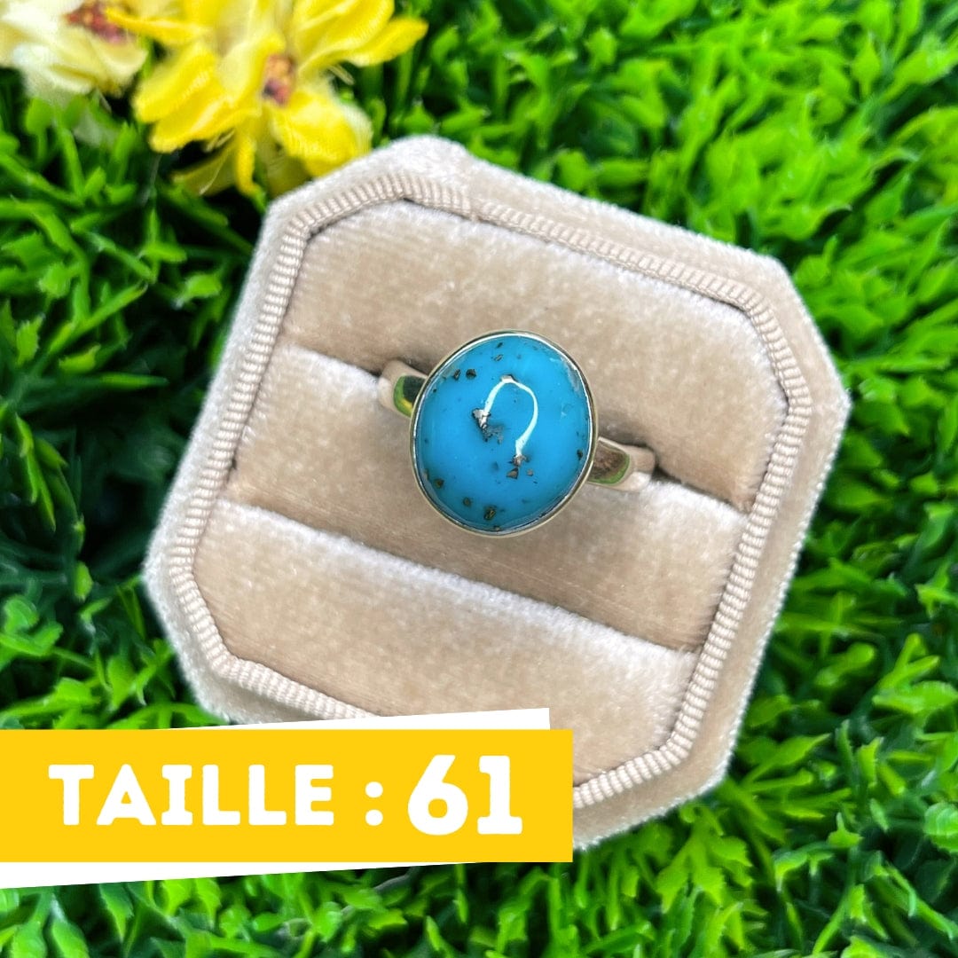 Bague Argent Turquoise Perse #25