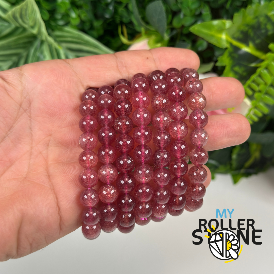 Bracelet Quartz Fraise Madagascar 5A