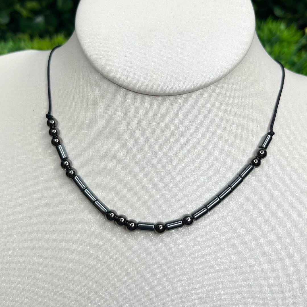 Collier Cordon Hématite