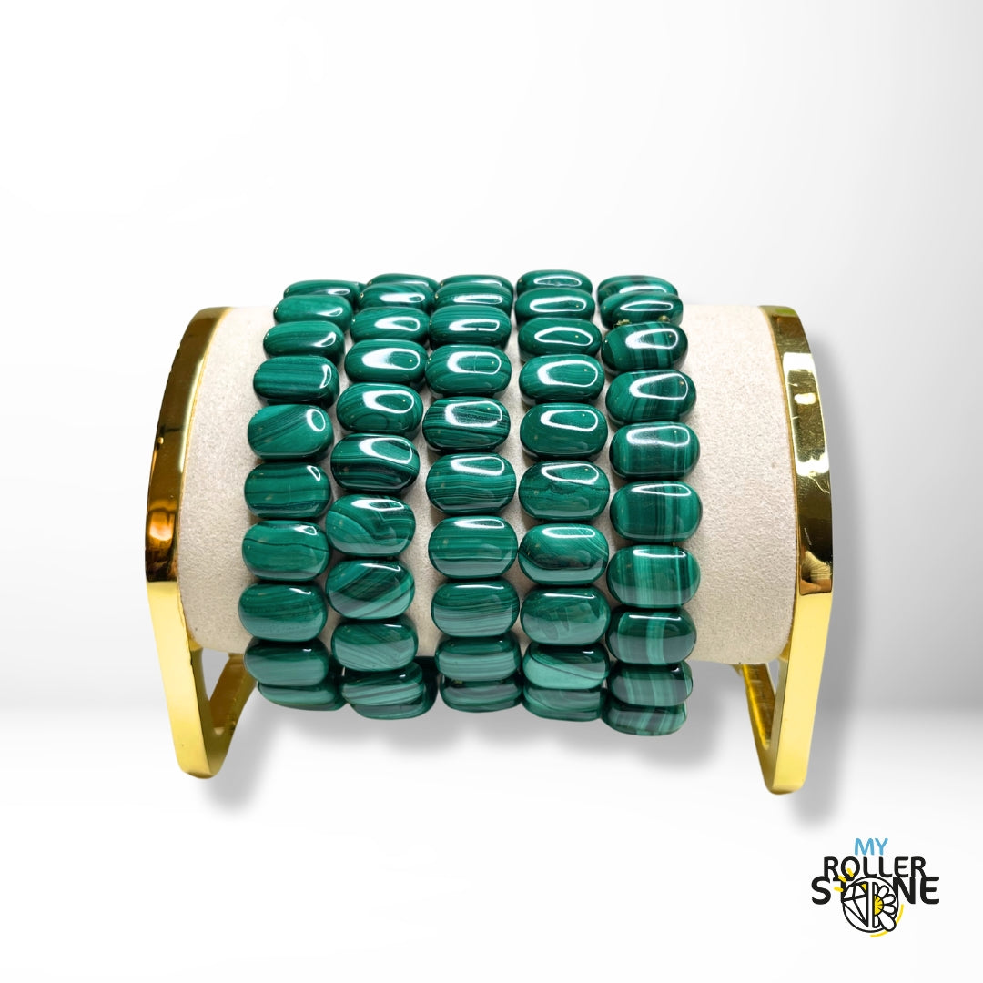 Bracelet Manchette en Malachite