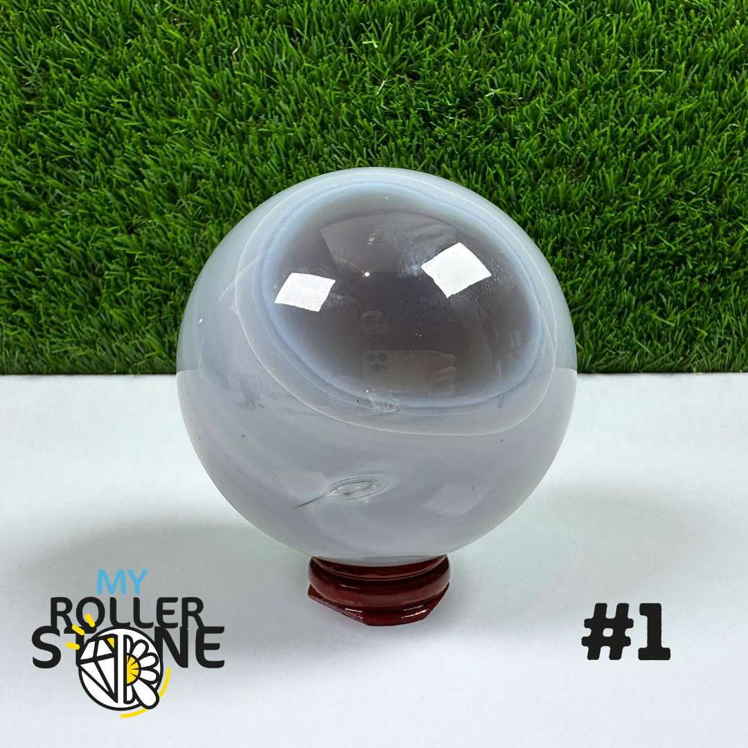 Sphère Pierre Agate Grise