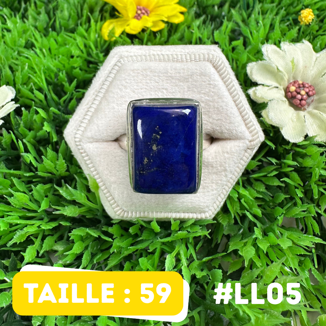 Bague Argent 925 Lapis Lazuli #LL05
