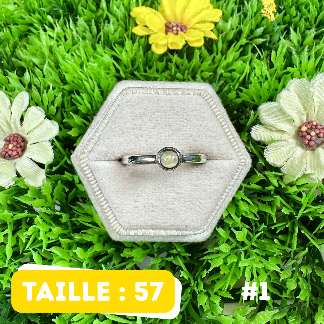 Bague Opale Éthiopienne #1
