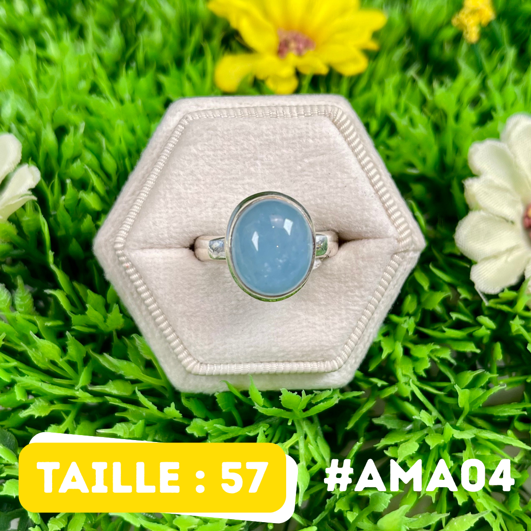Bague en Aigue-Marine Argent 925 #AMA04