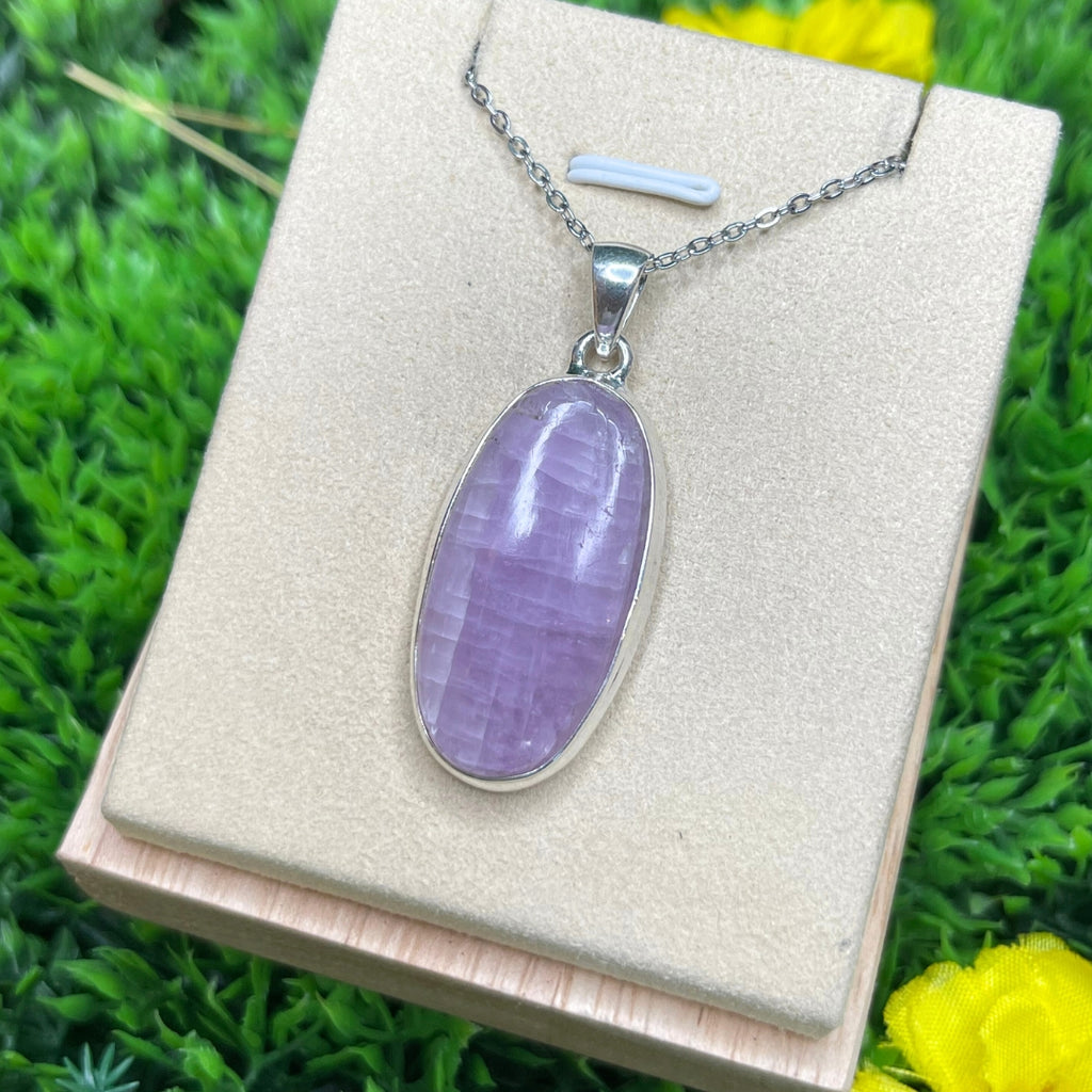 Rough Kunzite Pendant 1 7/8