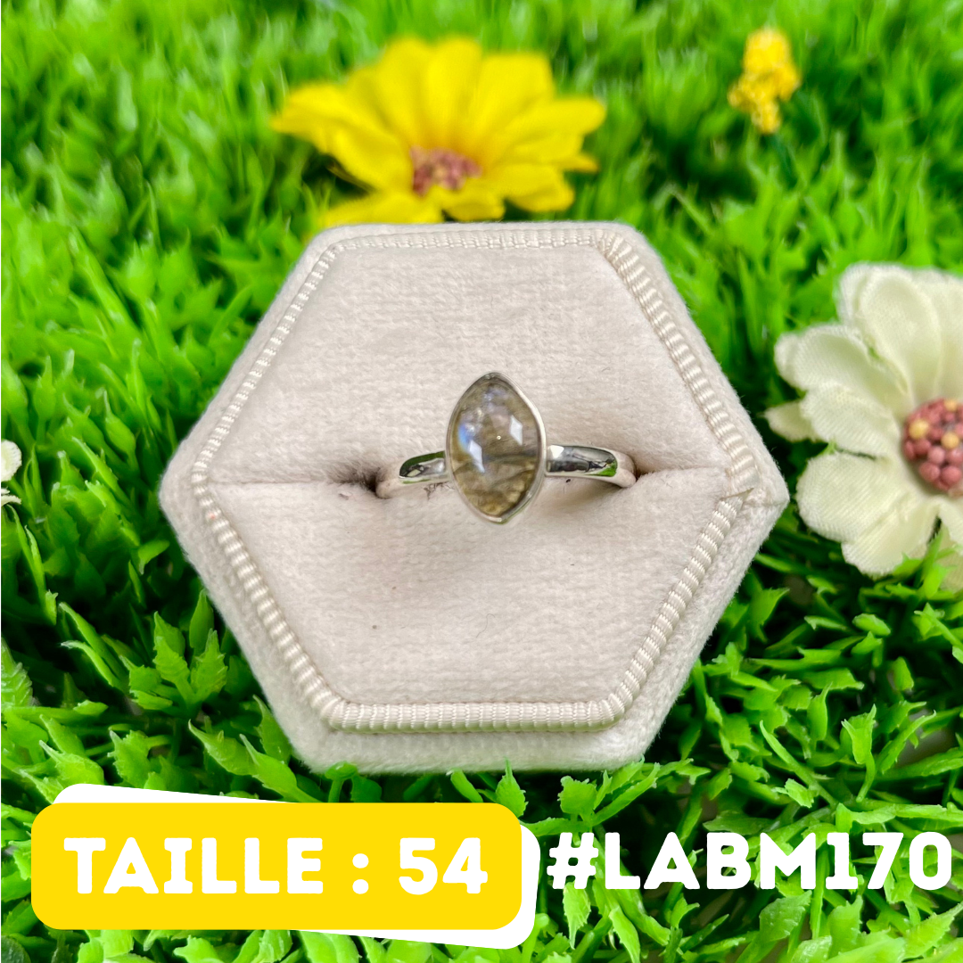 Bague Argent Labradorite Multifire #LABM170