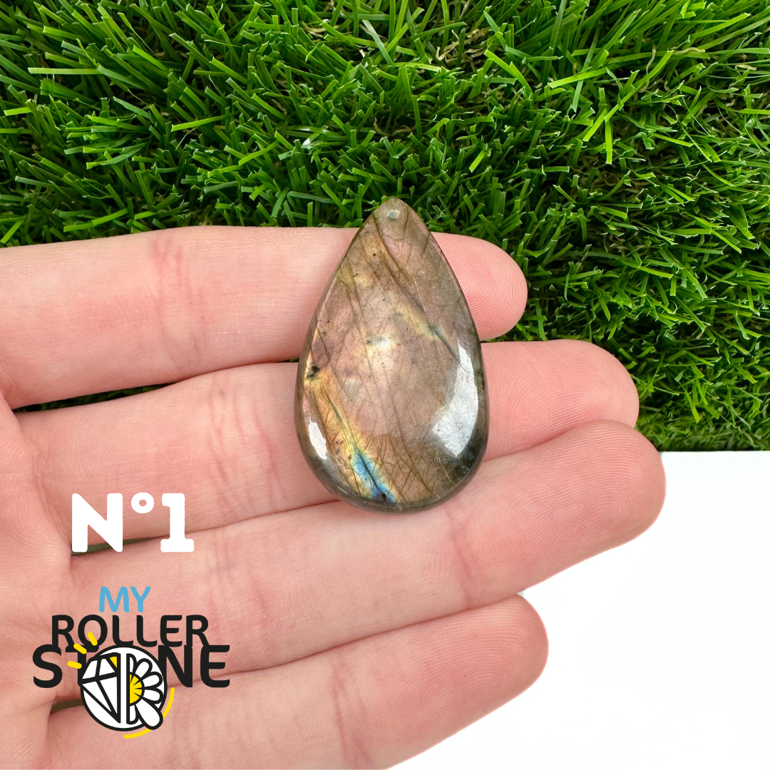 Pendentifs Labradorite Violette forme Libre 5A