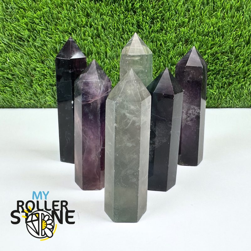 Pointes Pierre Fluorite Arc-en-Ciel