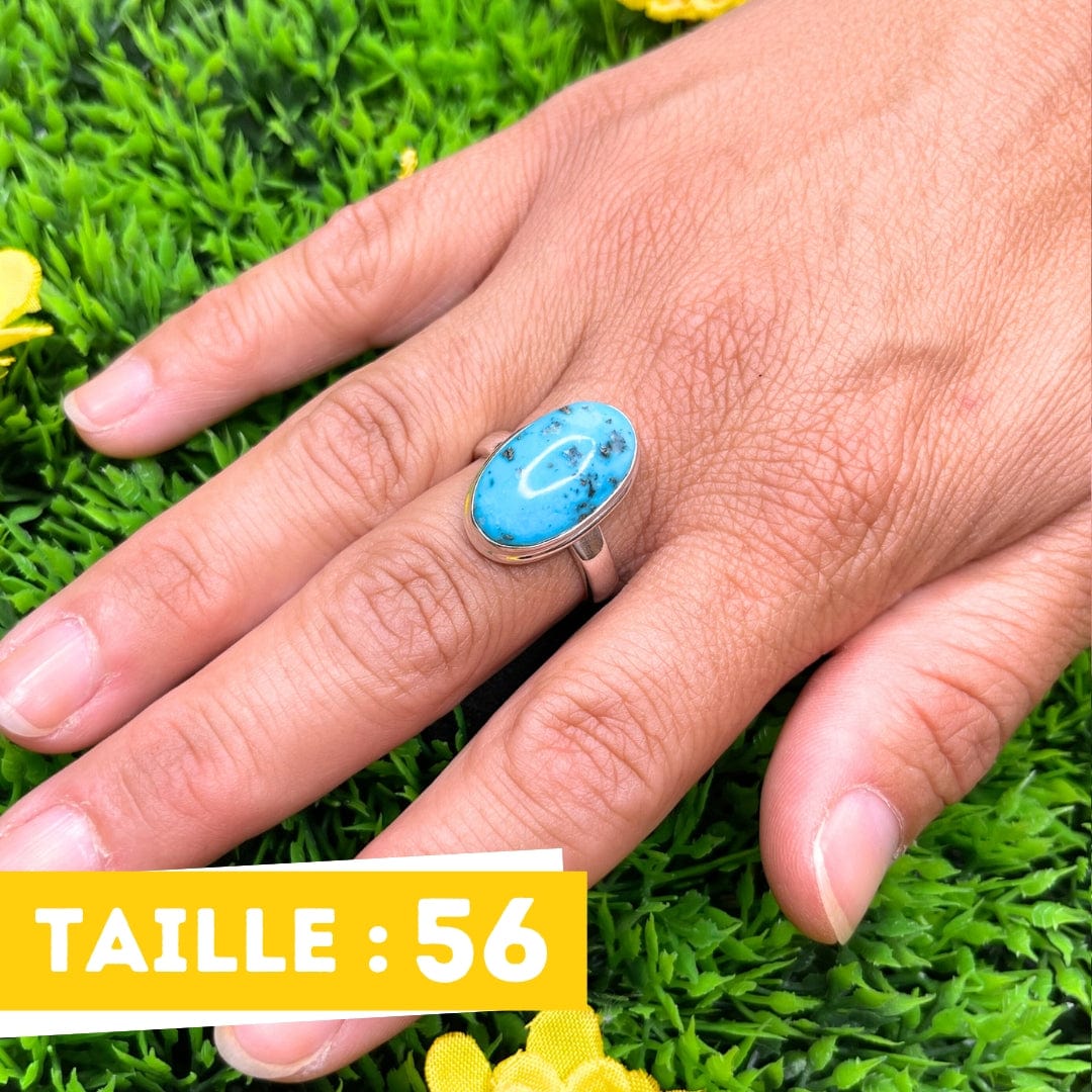 Bague Argent Turquoise Perse #11