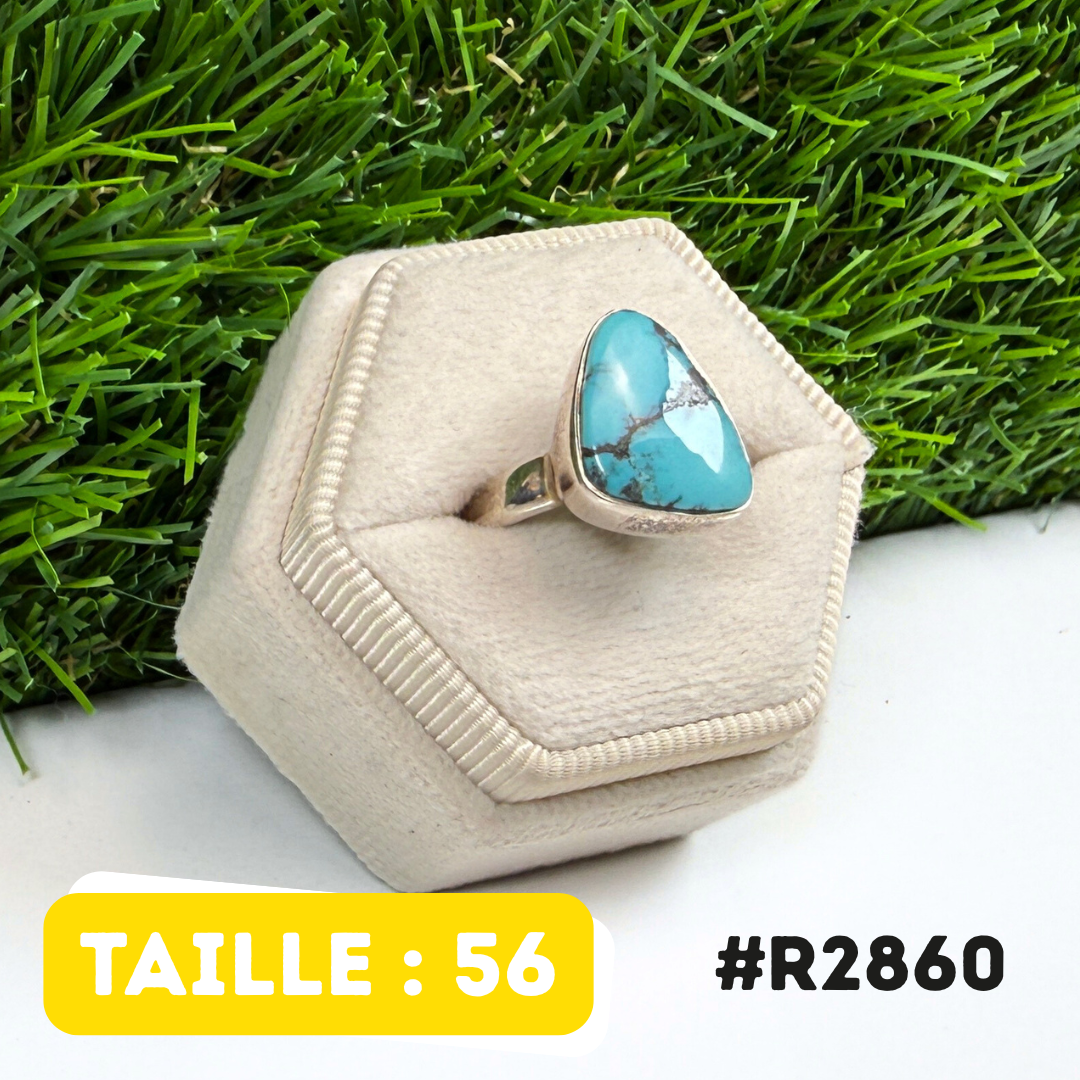 Bague Turquoise Tibétaine #R2860