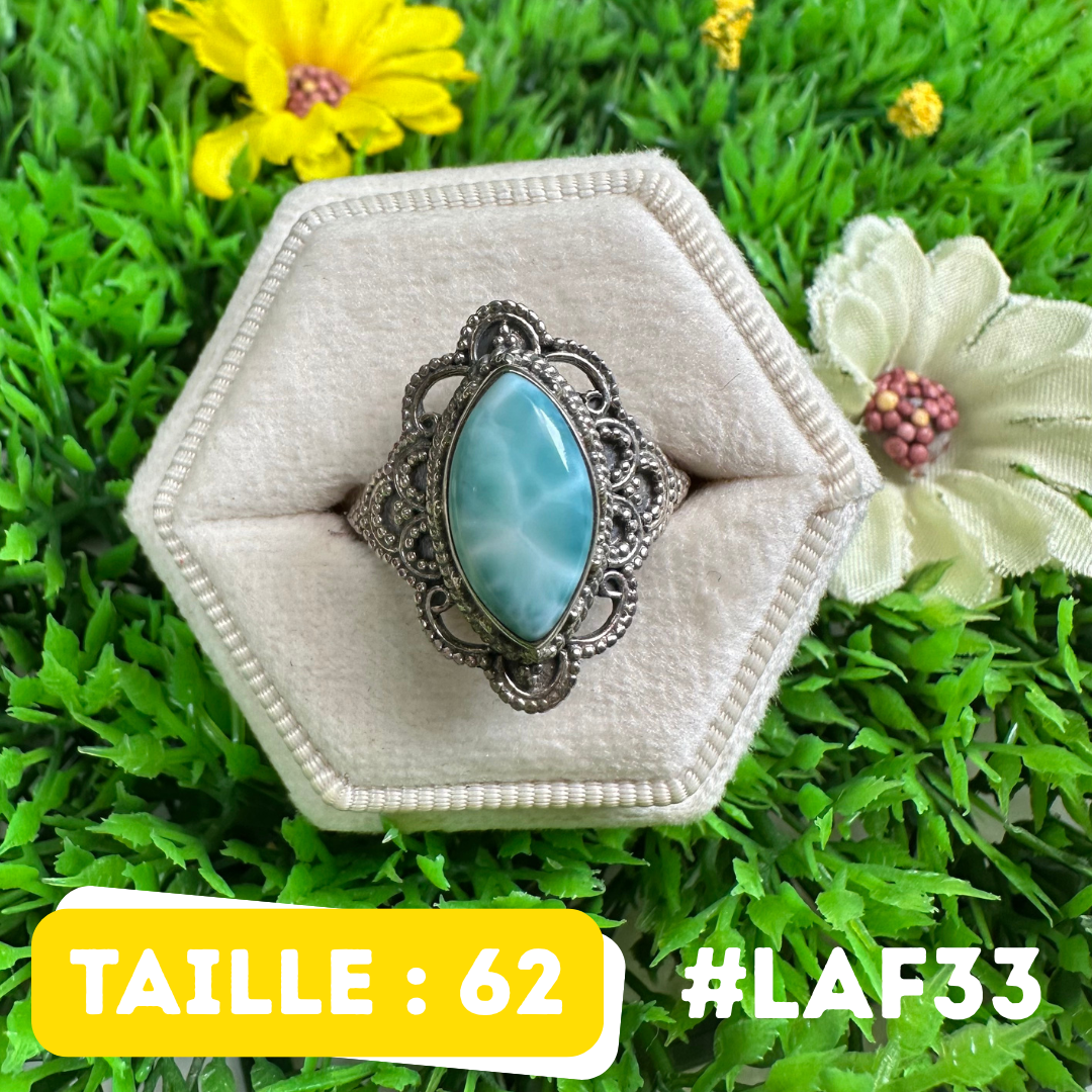 Bague Argent 925 Larimar #LAF33