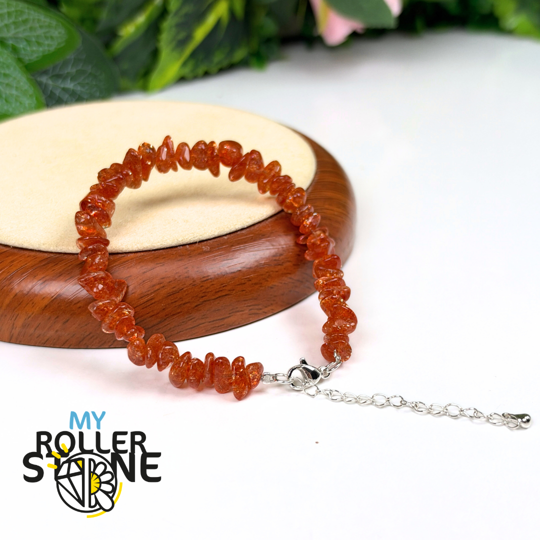 Bracelet Pierre du Soleil 7A Fermoir Argent