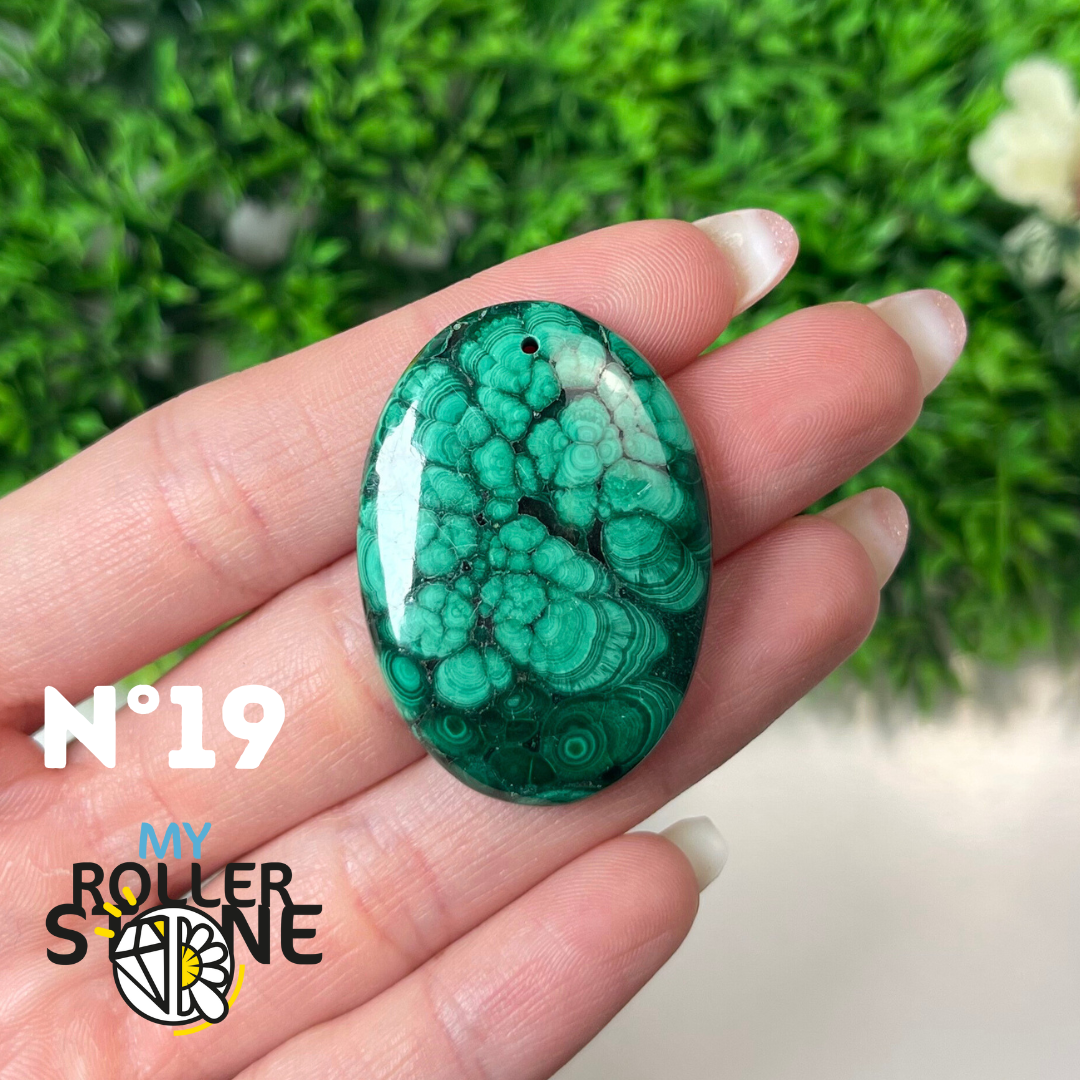 Pendentif Malachite 5A percé