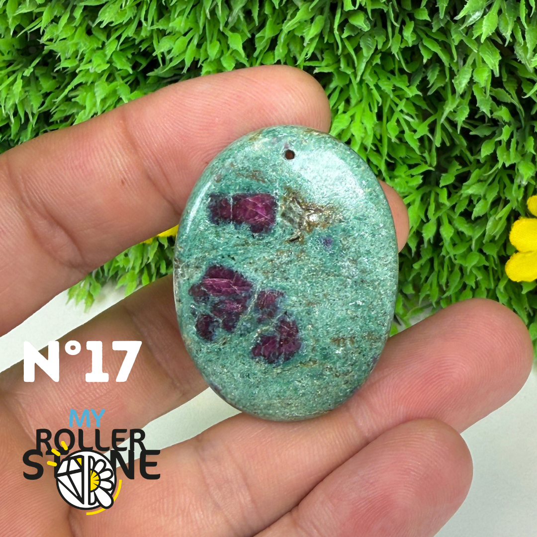 Pendentif percé Ruby Fushiste 5A
