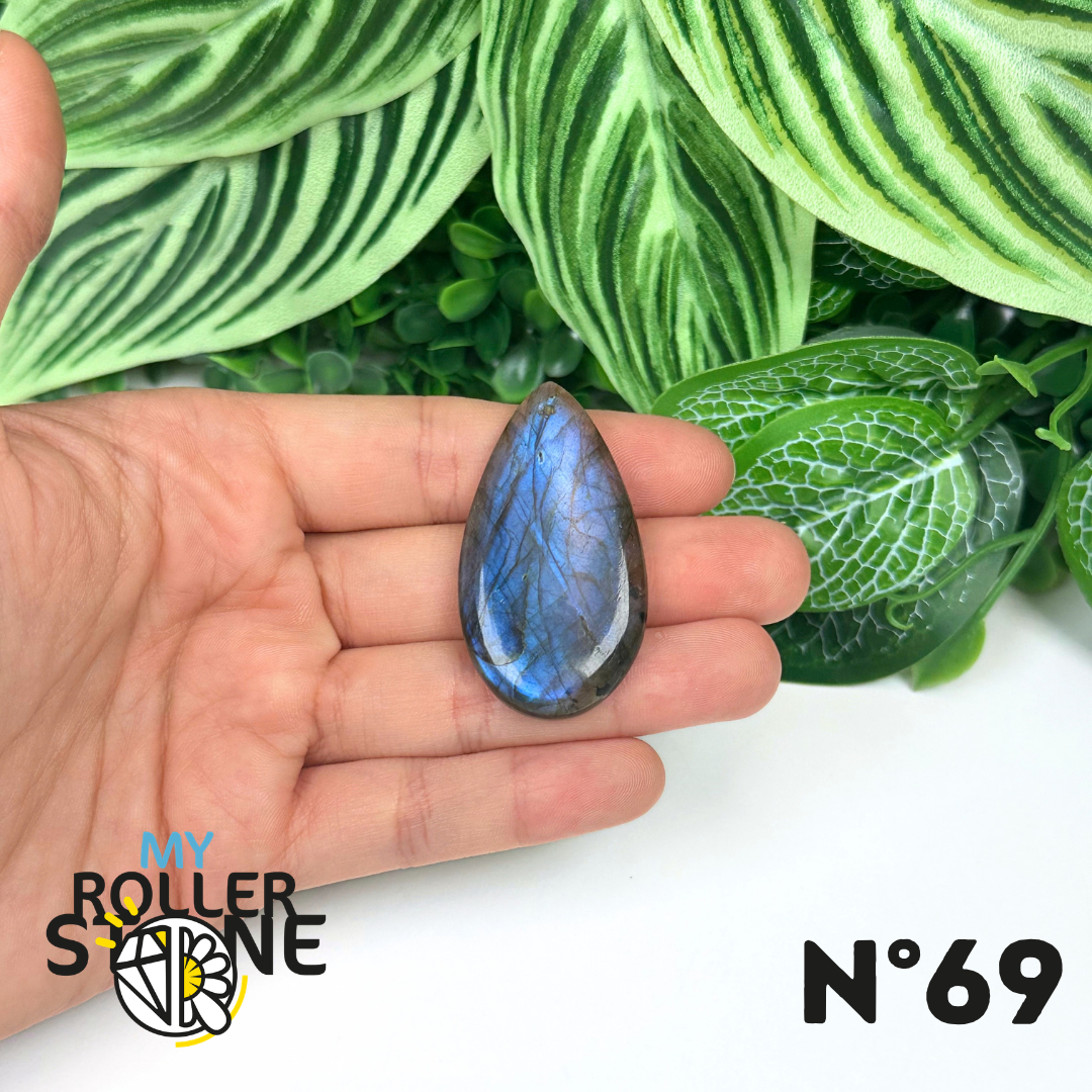 Pendentif Labradorite blue fire percé 5A