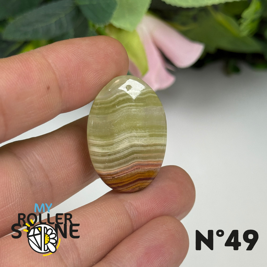 Pendentif Calcite Verte 5A Percé