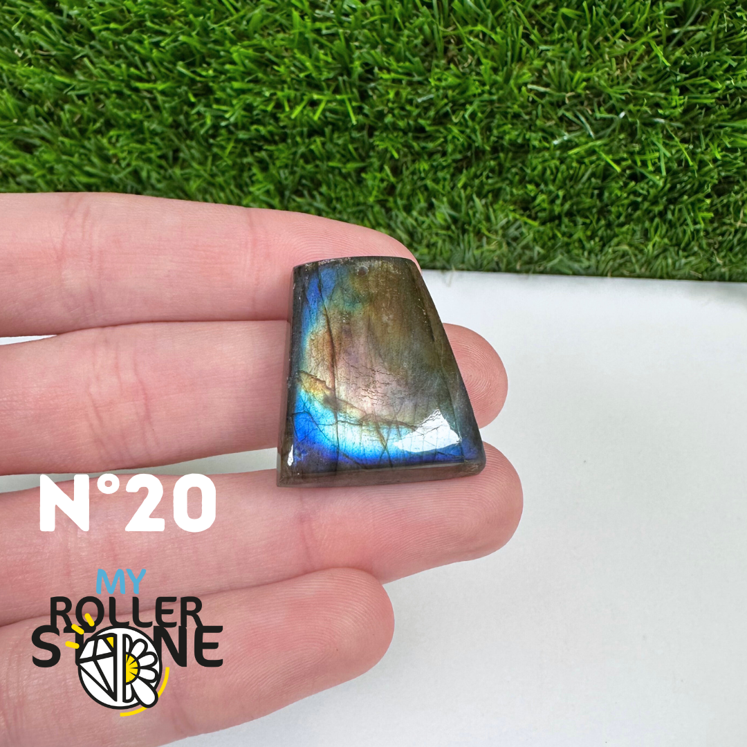 Pendentif Percé Labradorite Multi Fire 5A