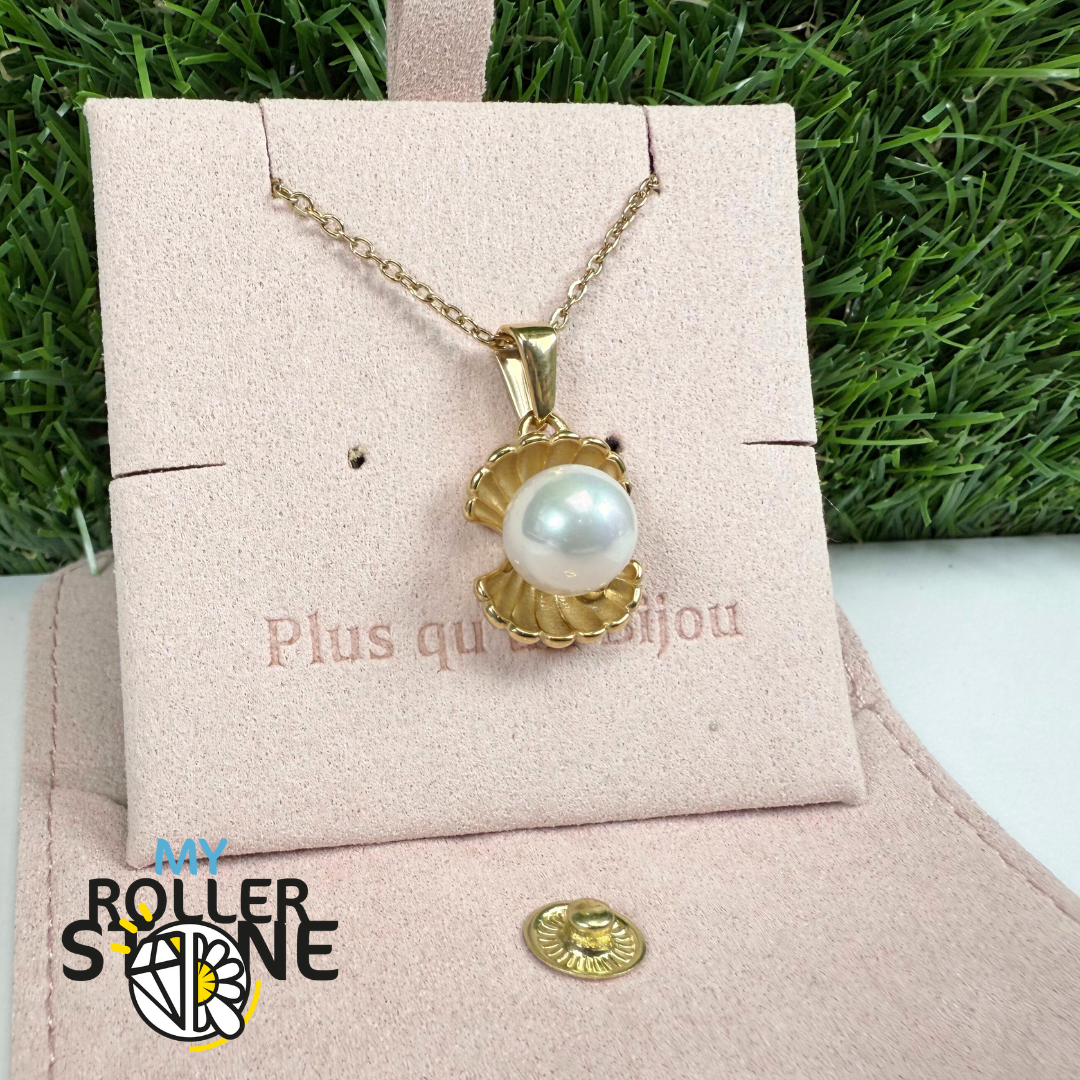 Pendentif Coquillage Perle d'eau douce