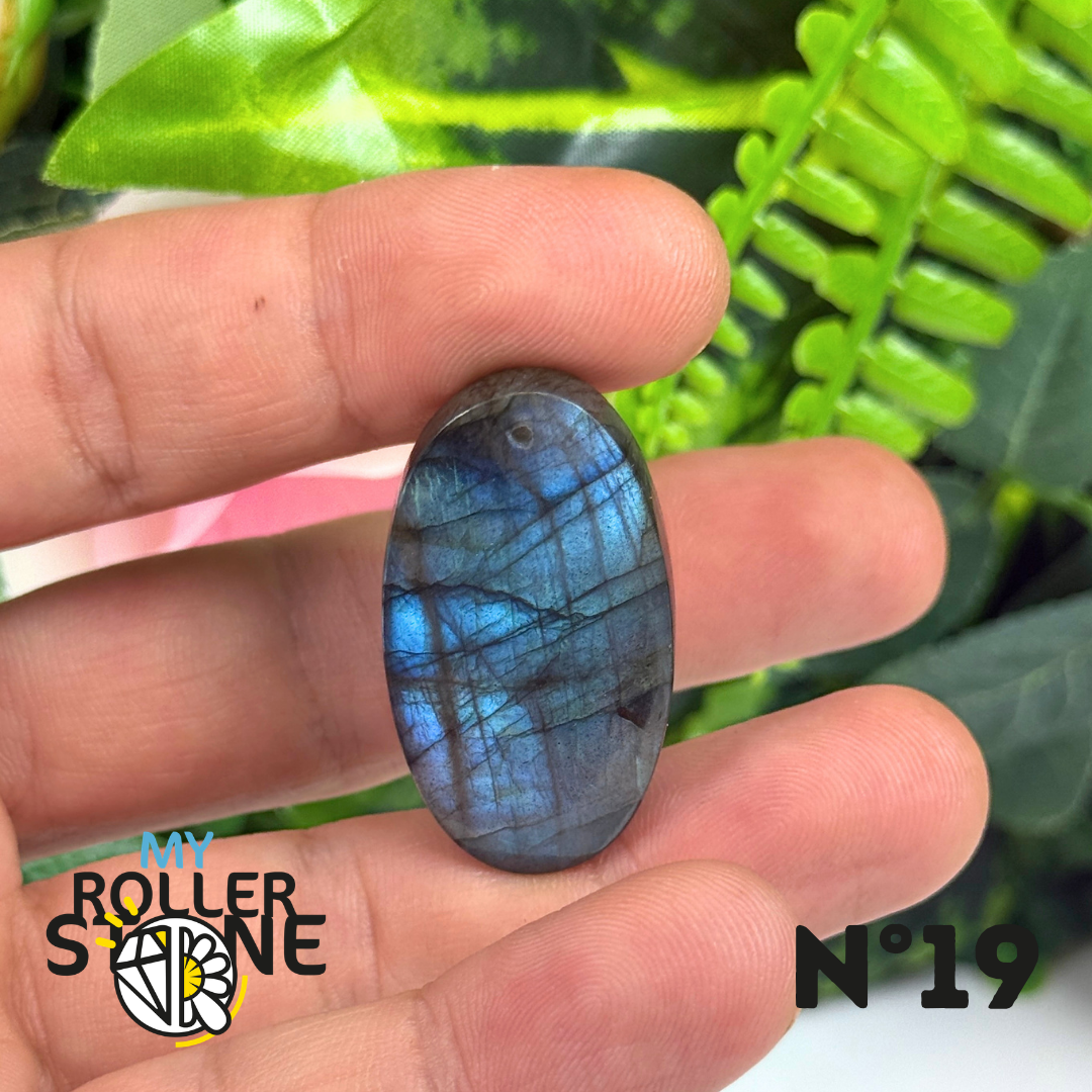 Pendentif Percé Labradorite Multi Fire 5A