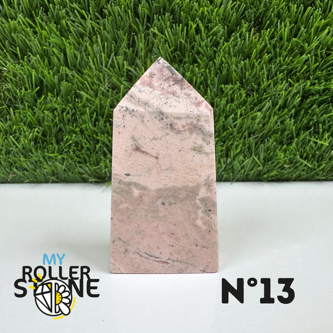 Pointes Pierre Rectangulaire Rhodochrosite