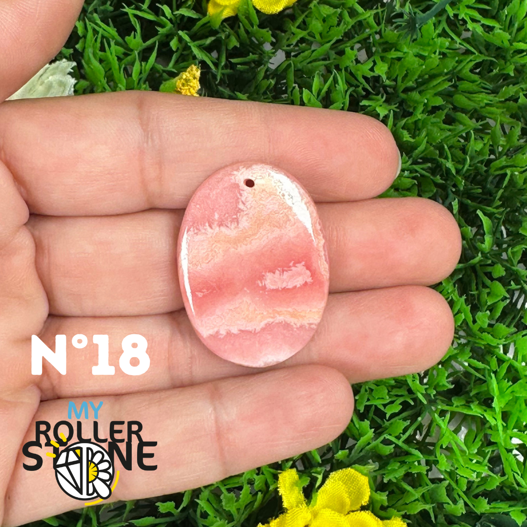 Pendentif Percé Rhodochrosite