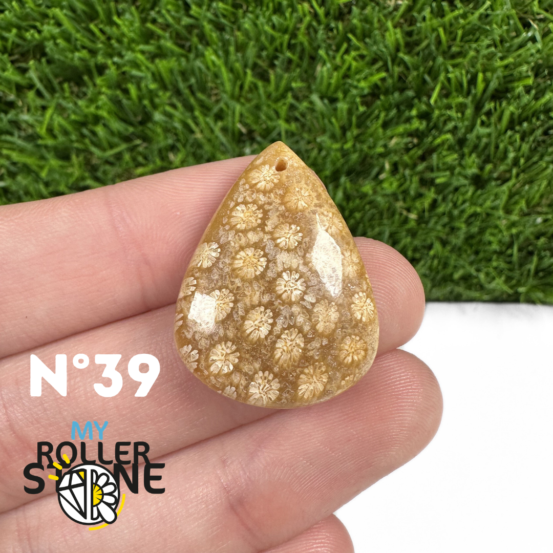 Pendentif Chrysanthème Forme Libre 5A