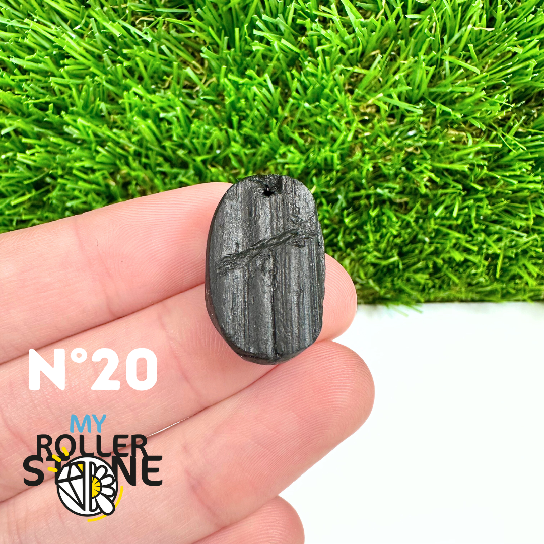 Pendentif Perce Tourmaline Noire 5A