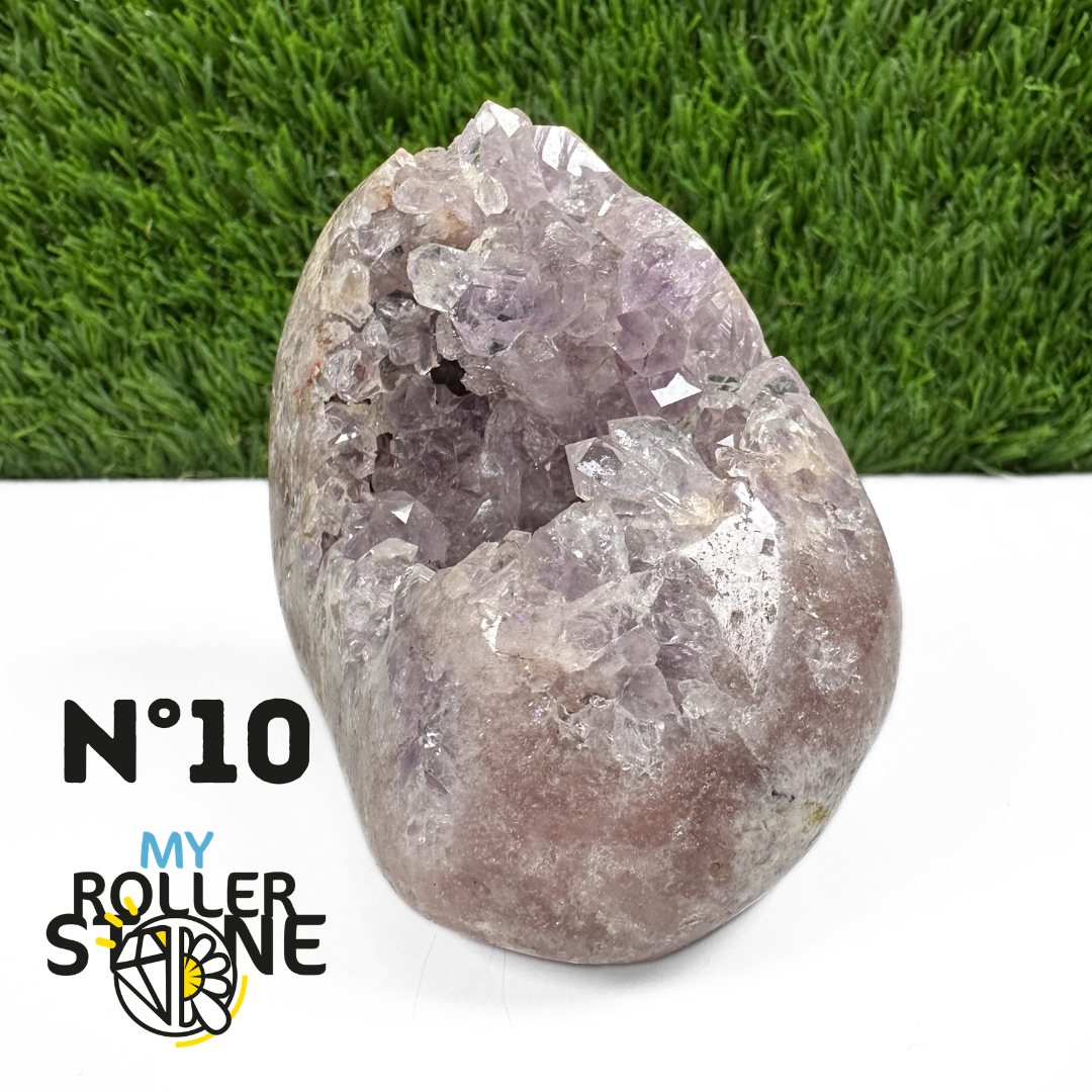 Géode Améthyste Rose du Brésil #10