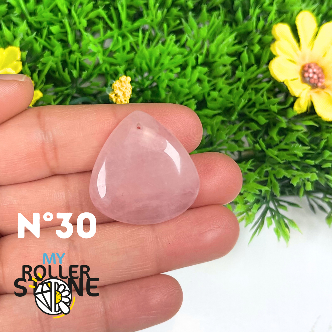 Pendentif Quartz rose percé