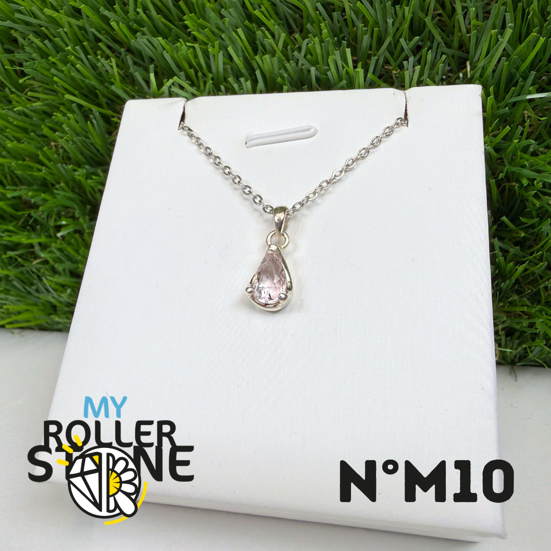 Pendentif Morganite Argent 925 #M10
