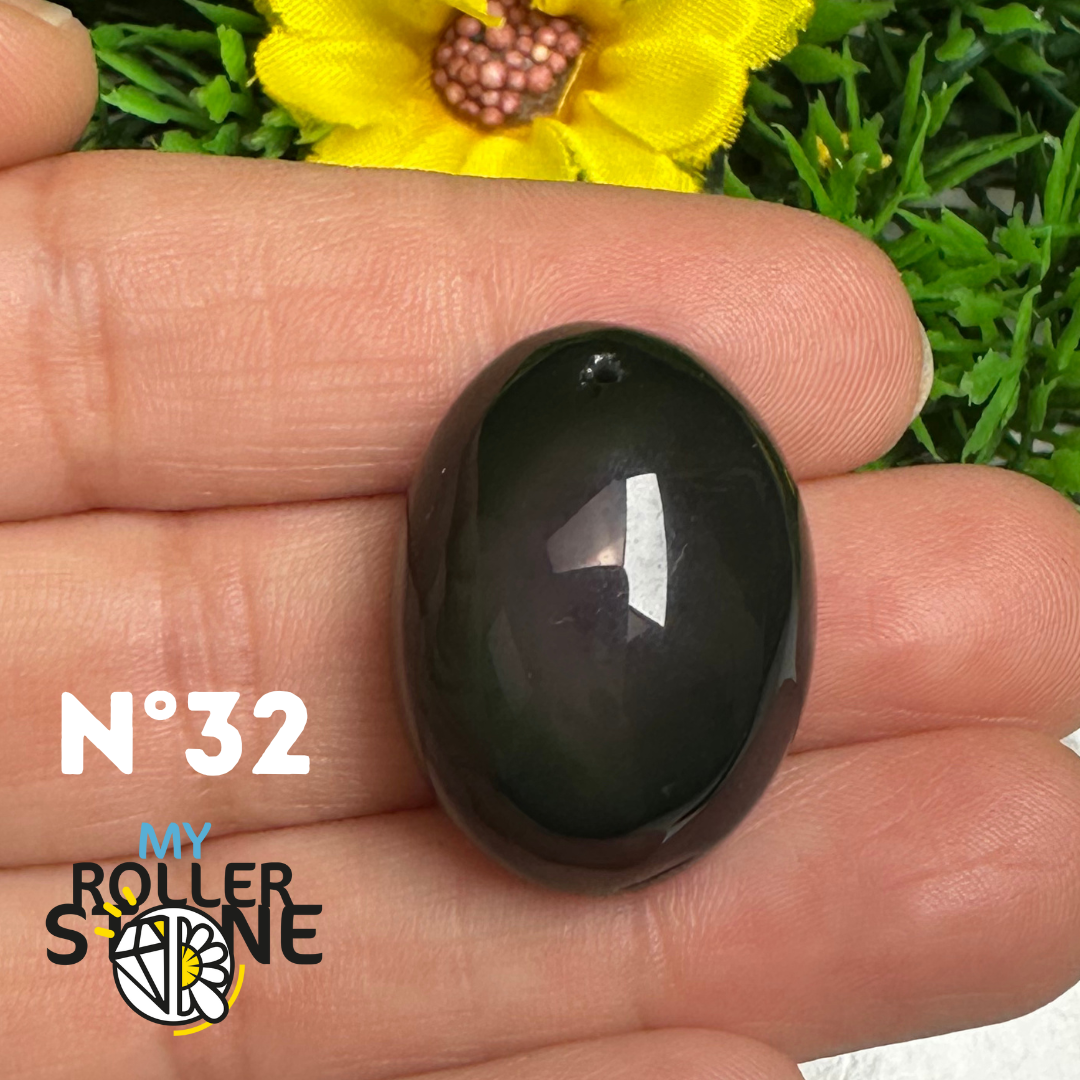 Pendentif Obsidienne Arc-en-Ciel 5A (Oeil céleste)