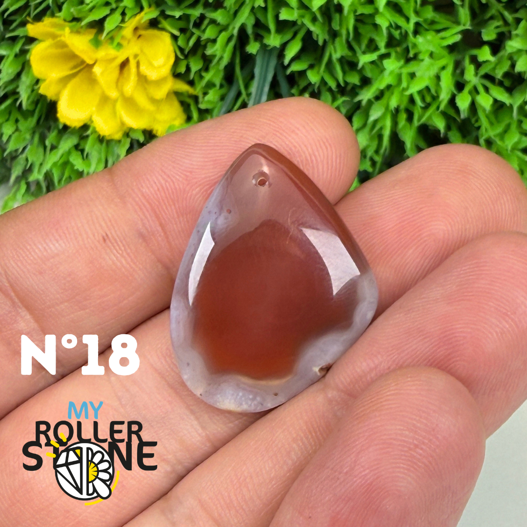 Pendentif percé Agate du Botswana 5A