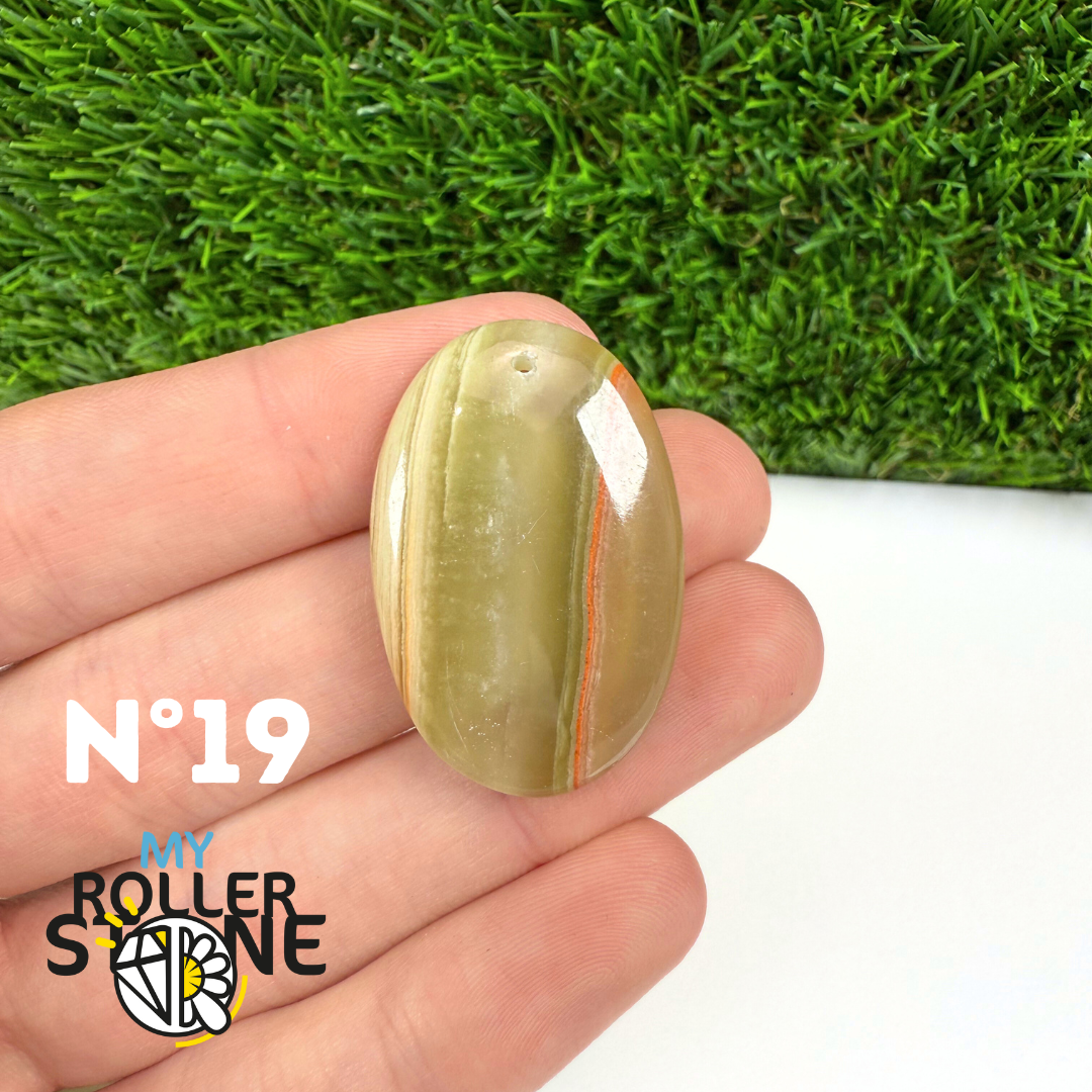 Pendentif Calcite Verte 5A Percé