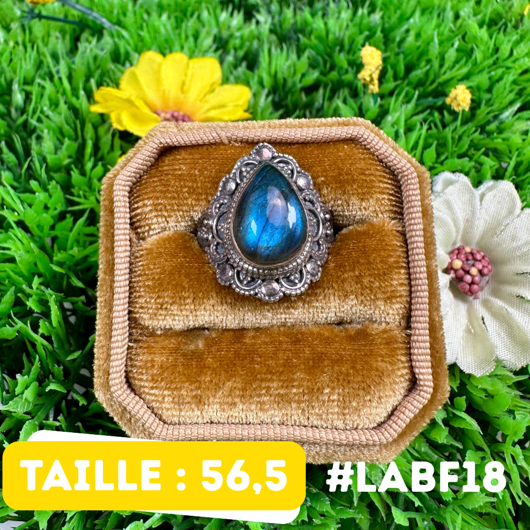 Bague Labradorite Bluefire #LABF18