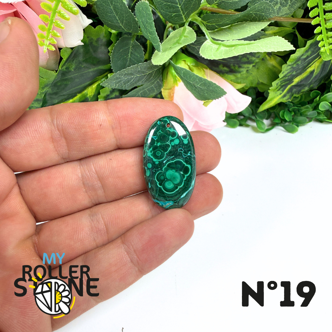 Pendentif Malachite Percé 5A