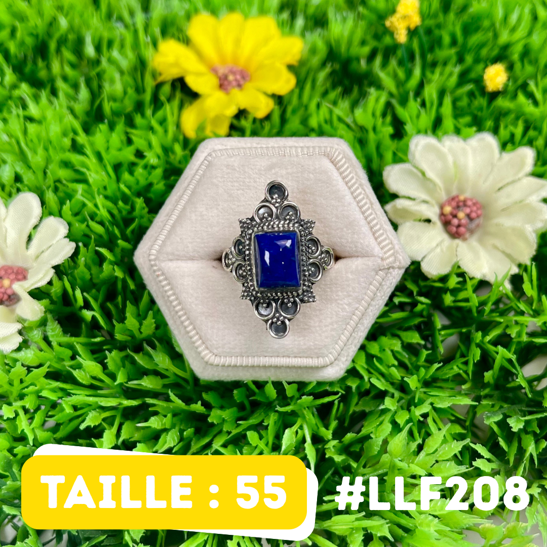 Bague Argent 925 Lapis Lazuli #LLF208