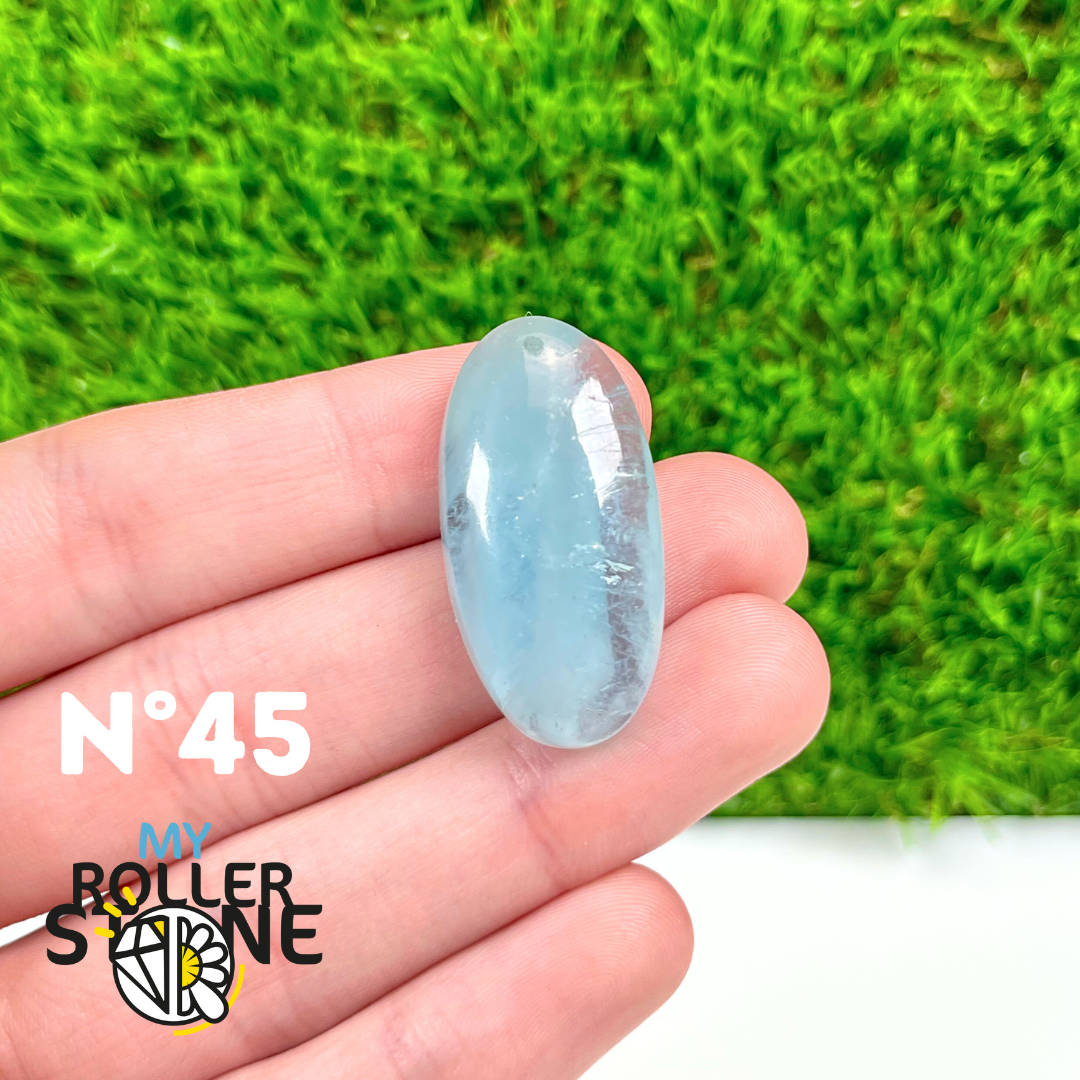 Pendentif Percé Aigue marine 5A