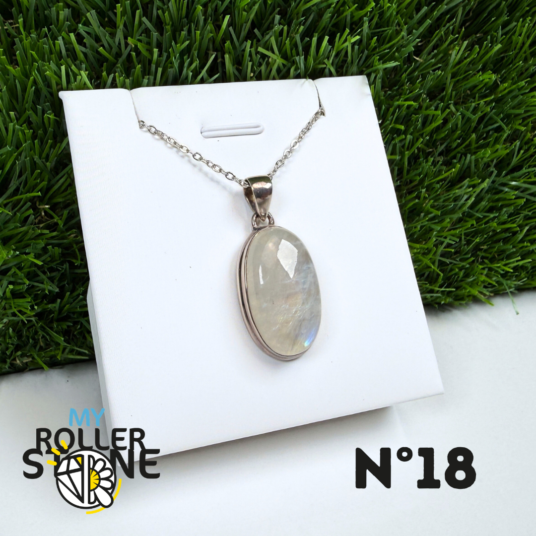 Pendentif Pierre de Lune Argent #18