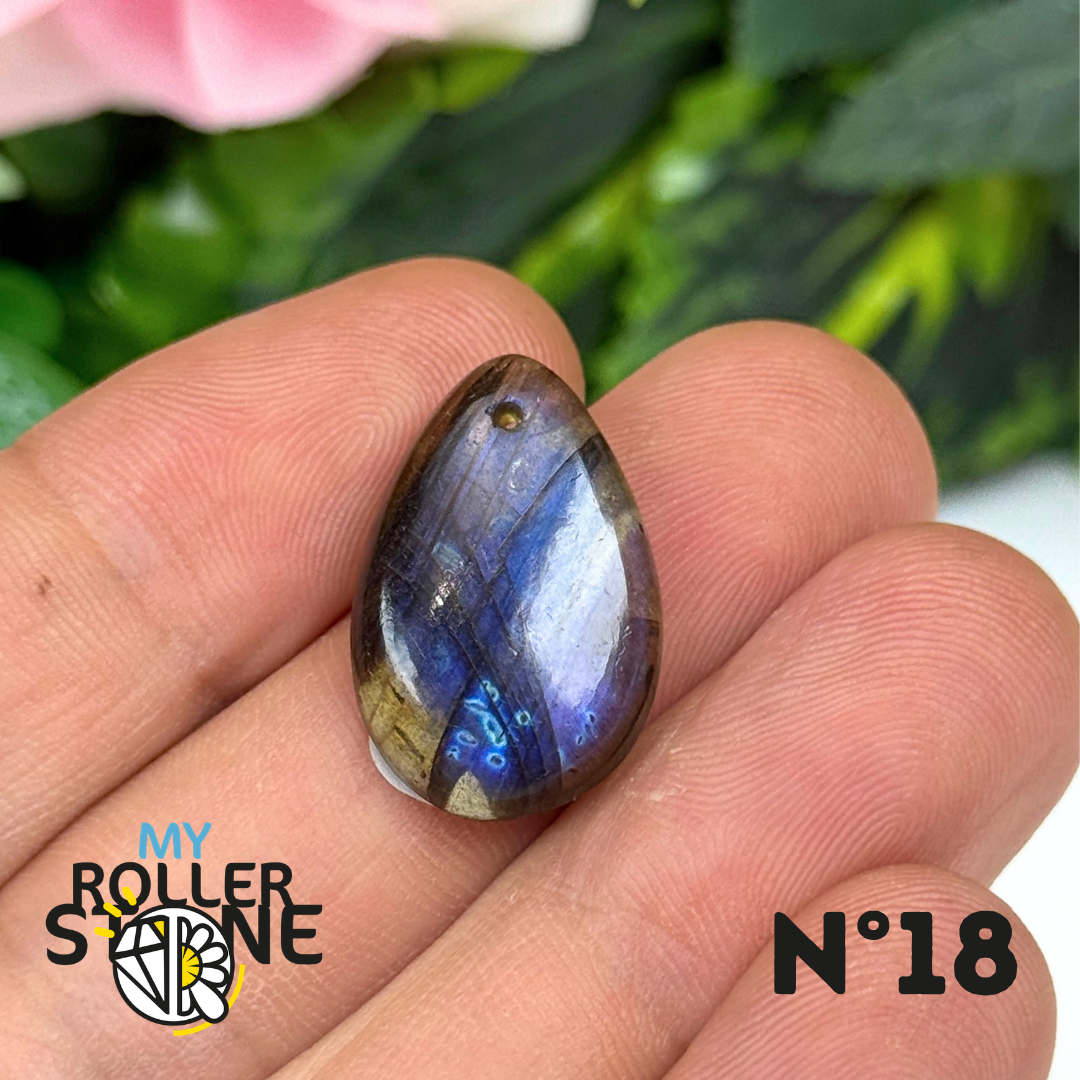 Pendentif Labradorite Blue fire percé 5A