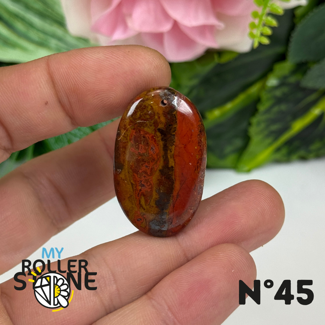Pendentif Agate Marocaine 5A percé