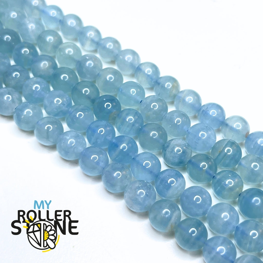 Perle Calcite Bleue 5A 8 MM