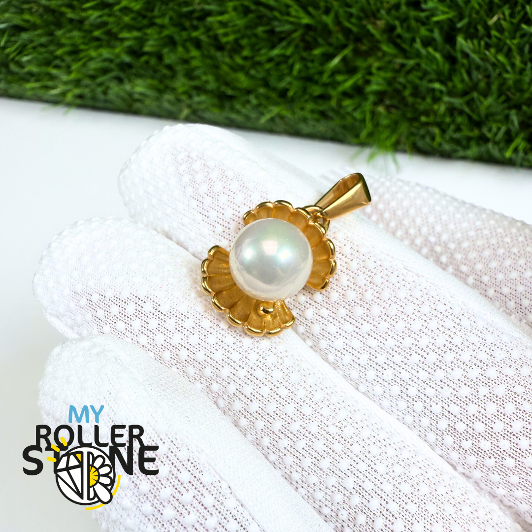 Pendentif Coquillage Perle d'eau douce