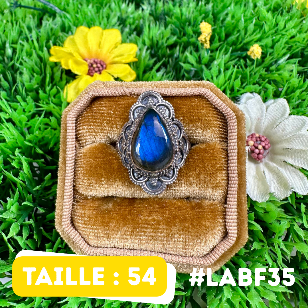 Bague Labradorite Bluefire #LABF35