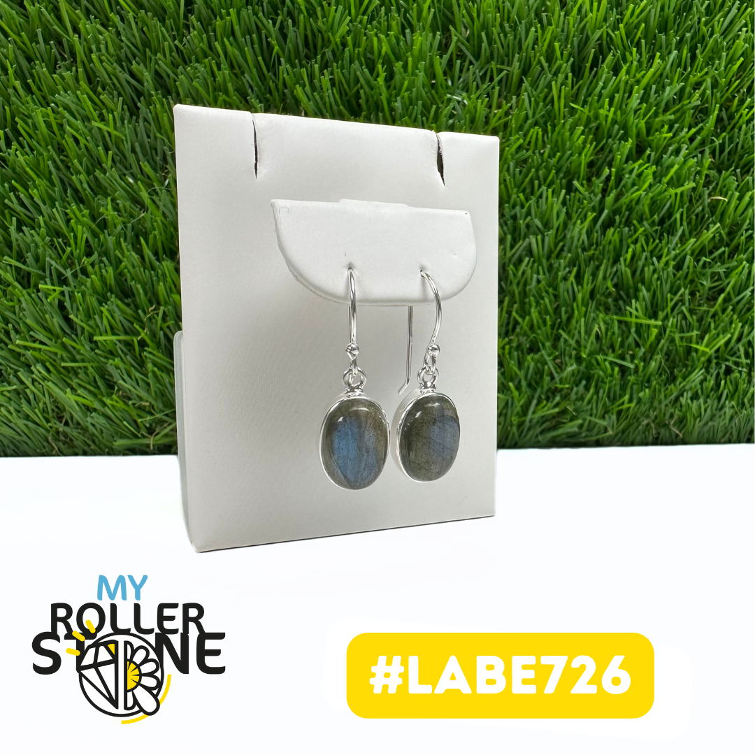 Boucles d'Oreilles Labradorite Argent 925 (LABE726)