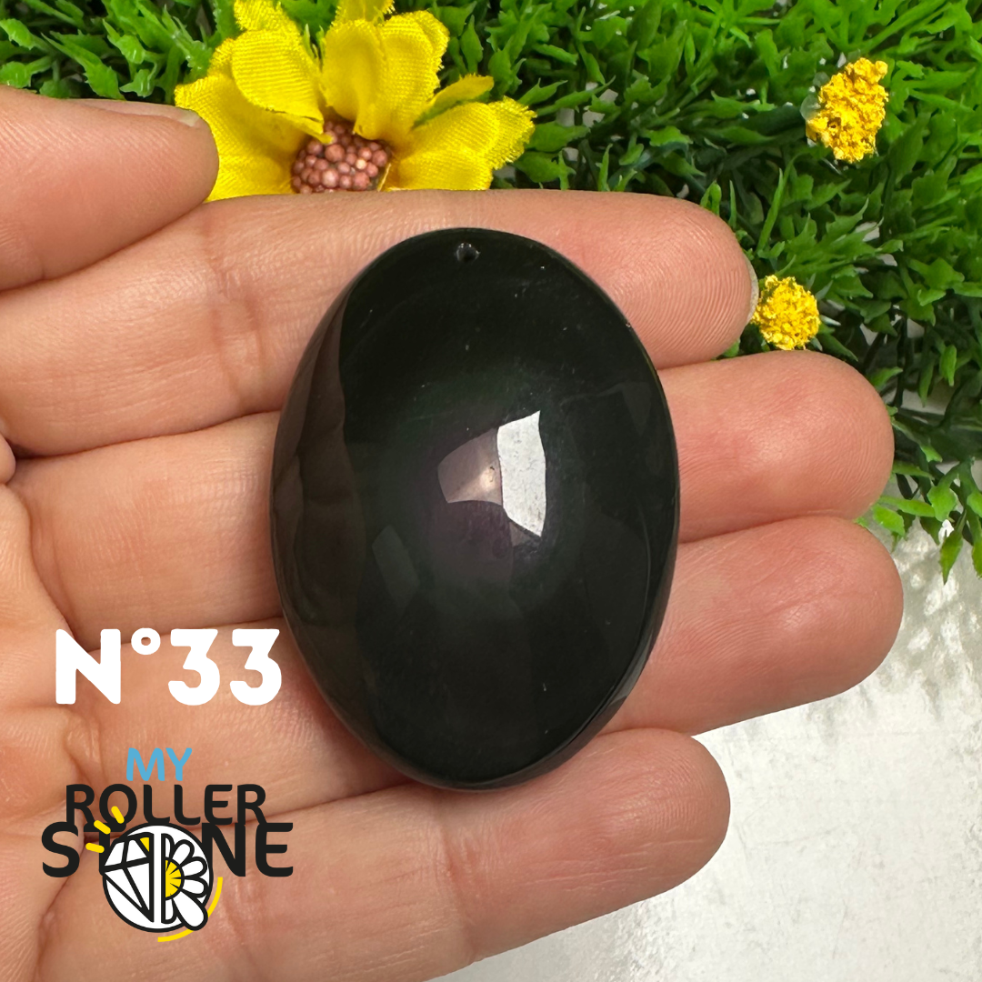 Pendentif Obsidienne Arc-en-Ciel 5A (Oeil céleste)