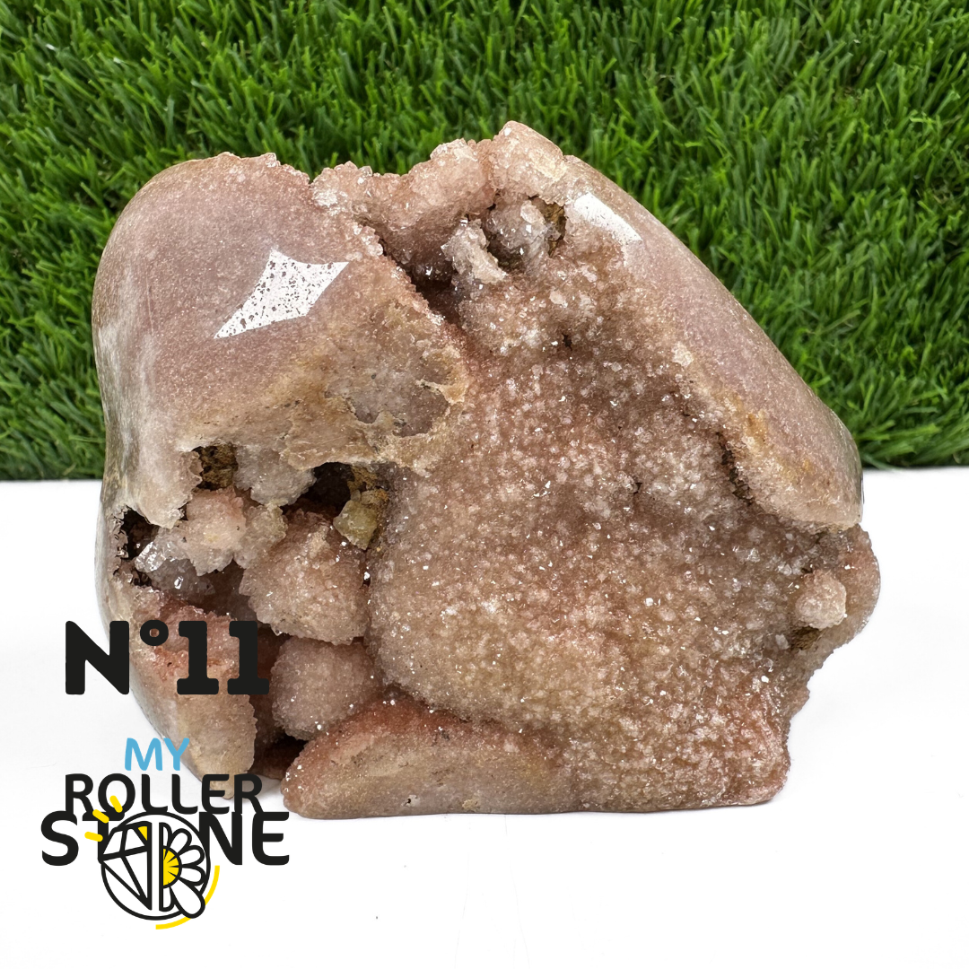 Géode Améthyste Rose du Brésil #11