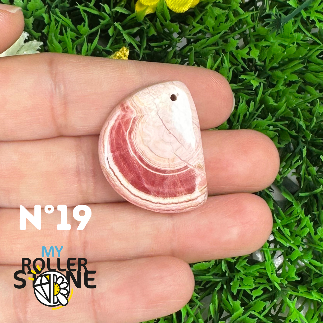 Pendentif Percé Rhodochrosite
