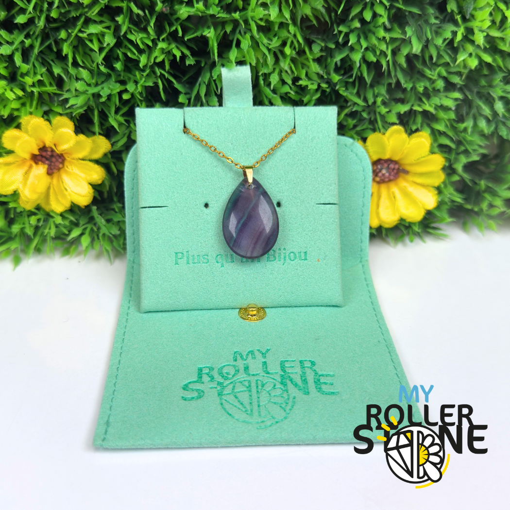 Pendentif Larme fluorite